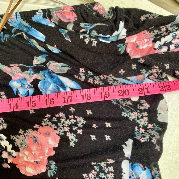 Style & CO off shoulder boho floral Gypsy raffle sleeves blouse shabby chic vibe - Picture 11 of 12
